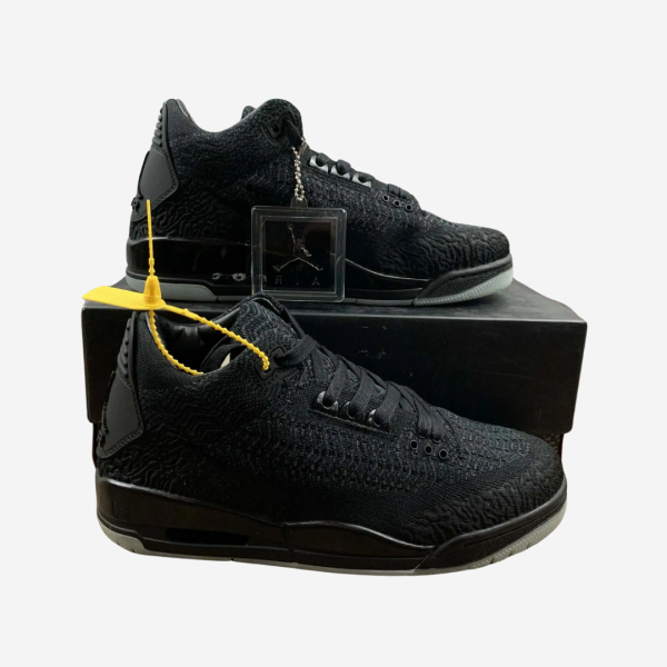 AJ 3 Black FLYKNITE