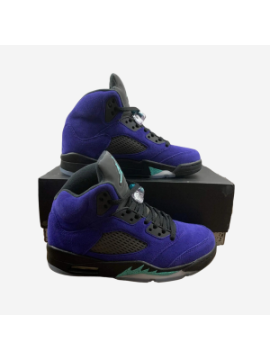 AJ 5 Purple Leather