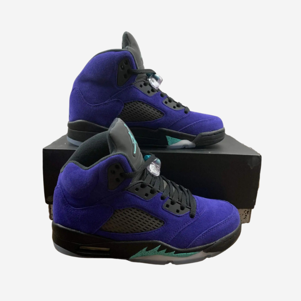 AJ 5 Purple Leather