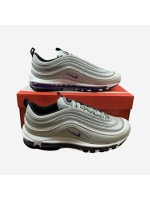 Air Max 97 Metallic Silver Blue Logo