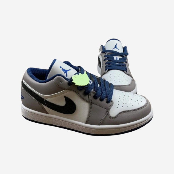 AJ 1 Grey and Blue Low