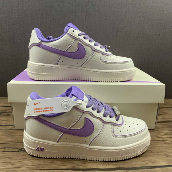 AF1 Beige&Purpule