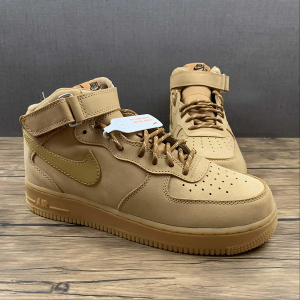 AF1 Mid Brown Leather