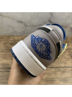 AJ 1 Grey and Blue Low