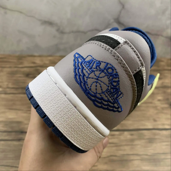 AJ 1 Grey and Blue Low