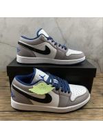 AJ 1 Grey and Blue Low