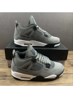 AJ 4 Leather Grey