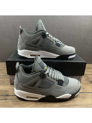 AJ 4 Leather Grey