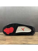 AJ 4 Leather Grey White