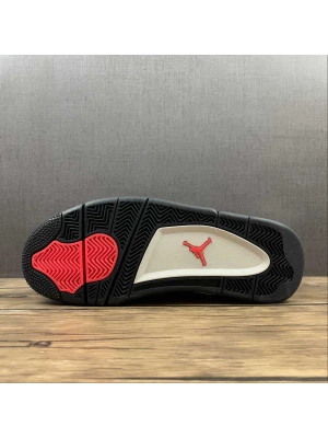 AJ 4 Leather Grey White