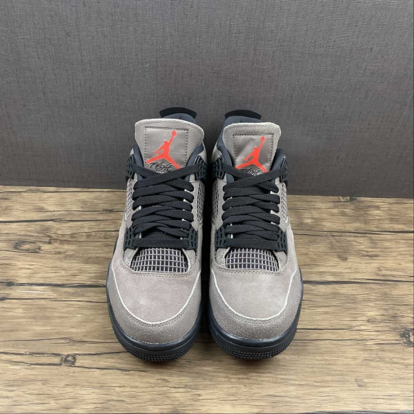 AJ 4 Leather Grey White