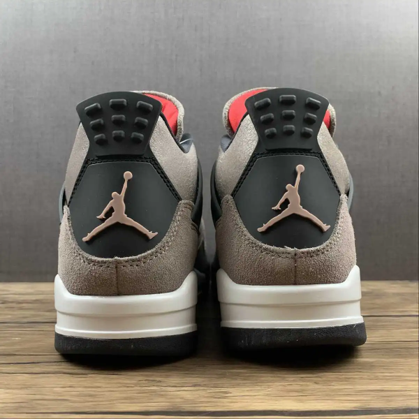 AJ 4 Leather Grey White