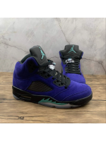 AJ 5 Purple Leather