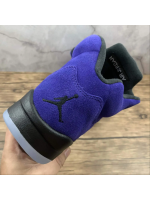 AJ 5 Purple Leather