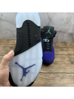 AJ 5 Purple Leather