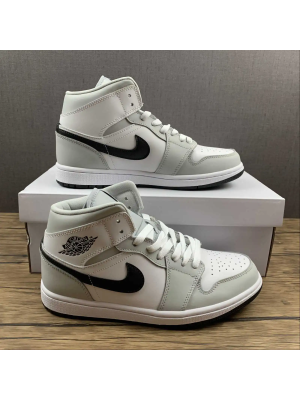 AJ1 White Grey