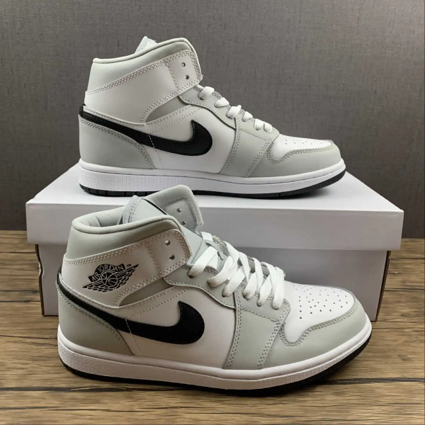 AJ1 White Grey