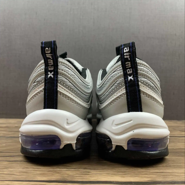 Air Max 97 Metallic Silver Blue Logo