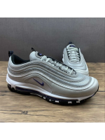 Air Max 97 Metallic Silver Blue Logo