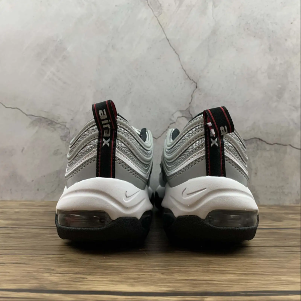 Air Max 97 Metallic Silver Red Logo