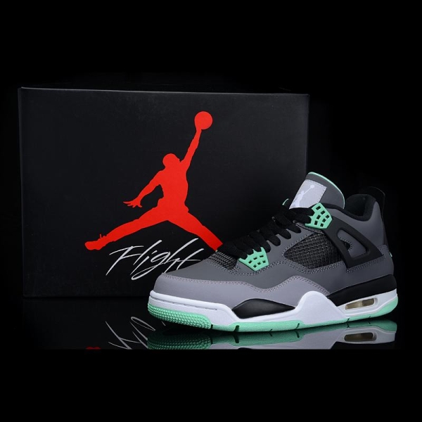AJ4 New Gray and Green
