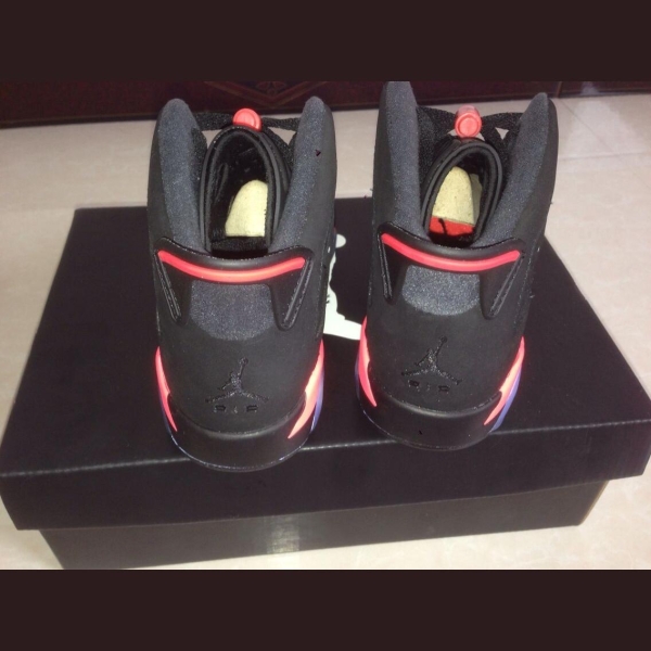 Jordan 6 black reflective leather