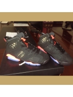 Jordan 6 black reflective leather