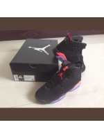 Jordan 6 black reflective leather