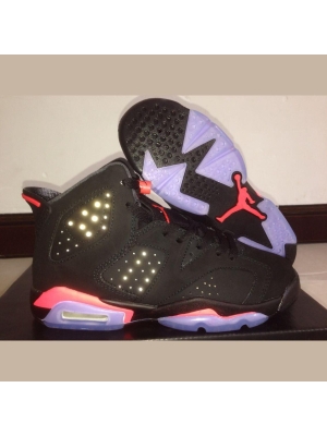 Jordan 6 black reflective leather