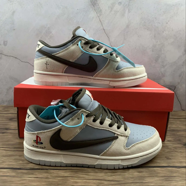 NK Dunk Grey & Brown-Grey