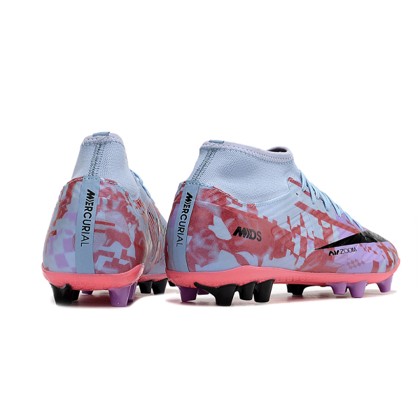 Nike Air Zoom Mercurial Superfly IX Academy AG azul, rosa, rojo y morado
