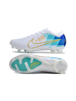 Nike Air Zoom Mercurial Vapor 15 Elite XXV FG blanco con detalles de colores variados
