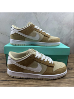 SB Dunk White and Medium Curry