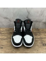 AJ1 White Red Logo