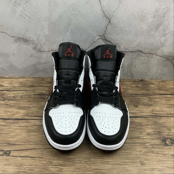 AJ1 White Red Logo