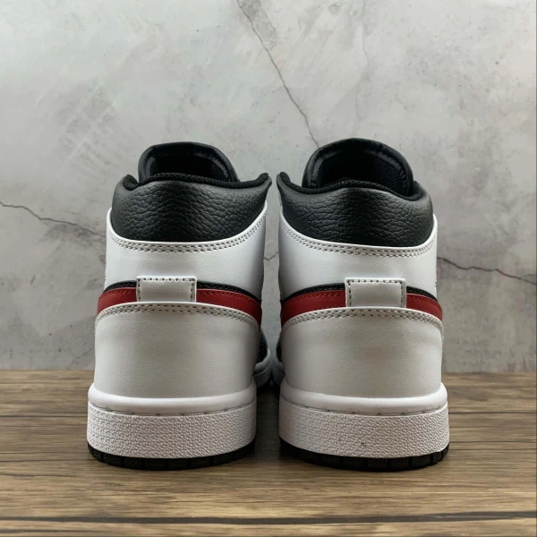 AJ1 White Red Logo