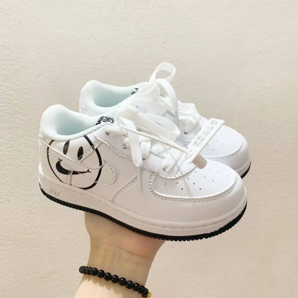 AF1 Kids White Smile