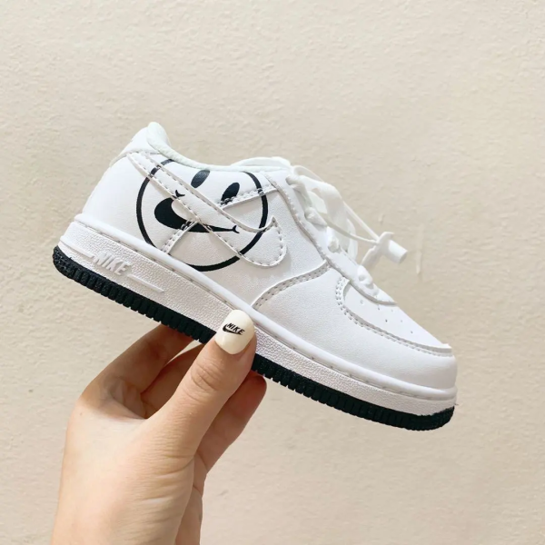 AF1 Kids White Smile